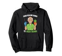 From ICU To I See You In The Garden Mens Retired ICU Doctors Pullover Hoodie