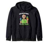 From ICU To I See You In The Garden Mens Retired ICU Doctors Zip Hoodie