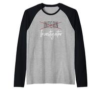 From Intern to Investigator Clinical Research Raglan Baseball Tee