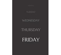From Monday to Friday: a simple notebook with a creative cover