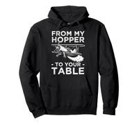 From My Hopper To Your Table Crop Dusting Farming Pullover Hoodie
