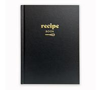 From My Kitchen Recipe Journal - Personalised Blank Recipe Book to Write In - A5 Hardback Notebook for Cooking Notes, Family Meals & Baking - Gift for Foodies, Chefs, Home Cooks (Black)