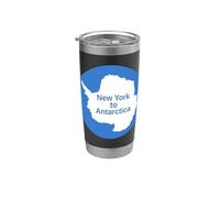 from New York to Antarctica Stainless Steel Insulated Tumbler