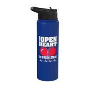 from Open Heart to Fresh Start - Open Heart Surgery Stainless Steel Insulated Water Bottle