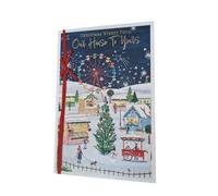 FROM OUR HOUSE TO YOUR HOUSE XMAS CARD. card size is 15x23cm.