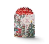 FROM OUR HOUSE TO YOUR HOUSE XMAS CARD. card size is 15x23cm.