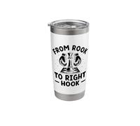 from Rook to Right Hook Chessboxing Chess Boxing Boxer Stainless Steel Insulated Tumbler