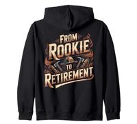 From Rookie To Retirement Firefighter Zip Hoodie