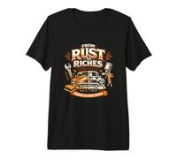 from Rust to Riches Classic Car Restoration Journey Premium T-Shirt