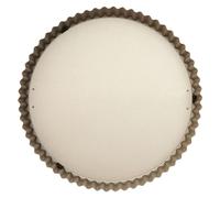 From Scratch Satin Fluted Flan Tin, Carbon Steel, Champagne