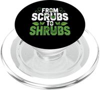 From Scrubs to Shrubs Garden | Funny Retired Nurse & Doctor PopSockets PopGrip for MagSafe