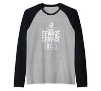 from Sewage to Service Wastewater Operator Pride Raglan Baseball Tee