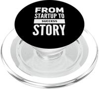 From Startup to Success Story - Entrepreneur Mindset Tee PopSockets PopGrip for MagSafe