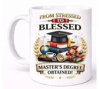 from Stressed to Blessed Master's Degree Obtained Graduation Gift Mug