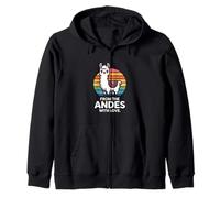 From The Andes With Love Llama Zip Hoodie
