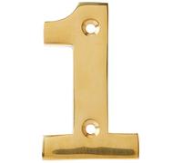 From the Anvil 83711 Numeral 1-Polished Brass