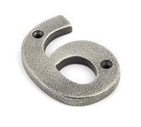From the Anvil 83736 Numeral 6-Antique Pewter