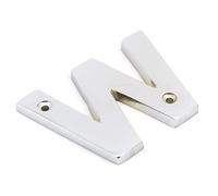 From the Anvil 83802W Letter W-Polished Chrome