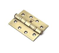 From The Anvil Aged Brass 4 Inch Ball Bearing Butt Hinge (pair) ss