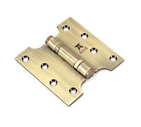 From The Anvil Aged Brass 4 Inch x 2 Inch x 4 Inch Parliament Hinge (Pair) ss