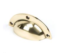 From The Anvil Aged Brass 4" Plain Drawer Pull