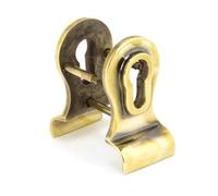From The Anvil Aged Brass 50mm Euro Door Pull (Back To Back Fixings)