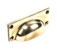 From The Anvil Aged Brass Art Deco Drawer Pull