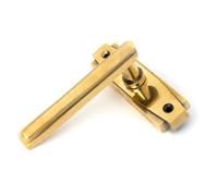 From the Anvil Aged Brass Art Deco Lever On Rose Set