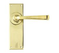 From The Anvil Aged Brass Avon Lever Latch Set
