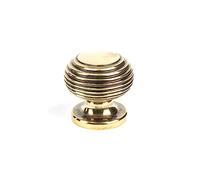 From the Anvil Aged Brass Beehive Cabinet Knob 30mm