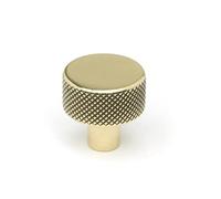 From The Anvil Aged Brass Brompton Cabinet Knob - 25mm (No Rose)
