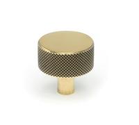 From The Anvil Aged Brass Brompton Cabinet Knob - 32mm (No Rose)