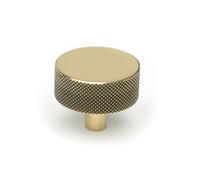 From The Anvil Aged Brass Brompton Cabinet Knob - 38mm (No Rose)