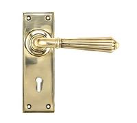 From the Anvil Aged Brass Hinton Lever Lock Set