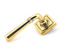 From The Anvil Aged Brass Newbury Lever On Rose Set (Square) - Unsprung