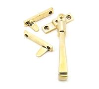 From The Anvil Aged Brass Night-Vent Locking Avon Fastener