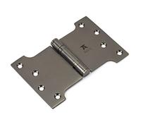 From The Anvil Aged Bronze 4 Inch x 4 Inch x 6 Inch Parliament Hinge (Pair) ss