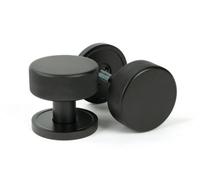 From The Anvil Aged Bronze Brompton Mortice/rim Knob Set (Plain)