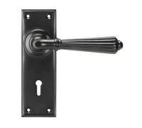 From The Anvil Aged Bronze Hinton Lever Lock Set