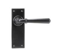 From The Anvil Aged Bronze Newbury Lever Latch Set