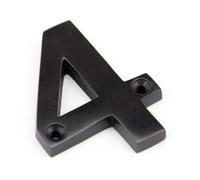 From The Anvil Aged Bronze Numeral 4