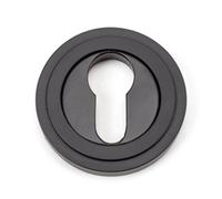 From The Anvil Aged Bronze Round Euro Escutcheon (Art Deco)