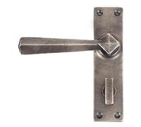 From the Anvil Antique Pewter Straight Lever Bathroom Set