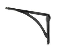From The Anvil Black 10'' X 7'' Curved Shelf Bracket
