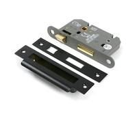 From The Anvil Black 2.5 Inch Heavy Duty Bathroom Mortice Lock