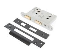 From The Anvil Black 3 Inch Heavy Duty Bathroom Mortice Lock