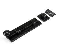 From The Anvil Black 6 Inch Straight Knob Bolt