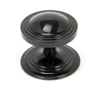 From The Anvil Black Art Deco Centre Door Knob