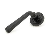 From The Anvil Black Avon Round Lever On Rose Set (Art Deco)