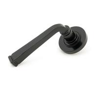 From The Anvil Black Avon Round Lever On Rose Set (Plain)